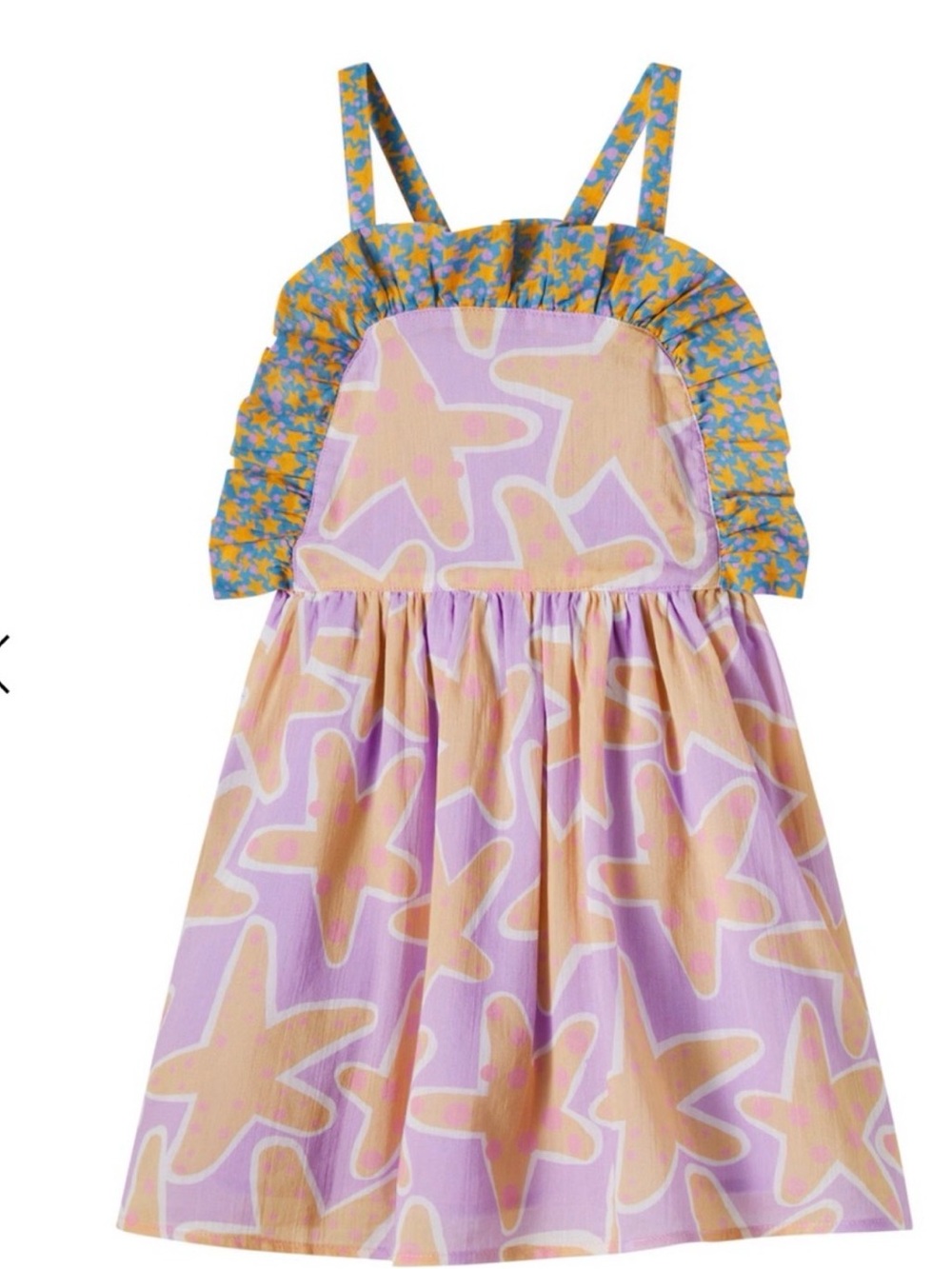 Stella McCartney Kids Lavender and Yellow Starfish Print Sundress